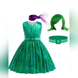INSIDE OUT DISGUST COSTUME: NEW IN PACKAGE: SIZE 130 (5-6 Years)
